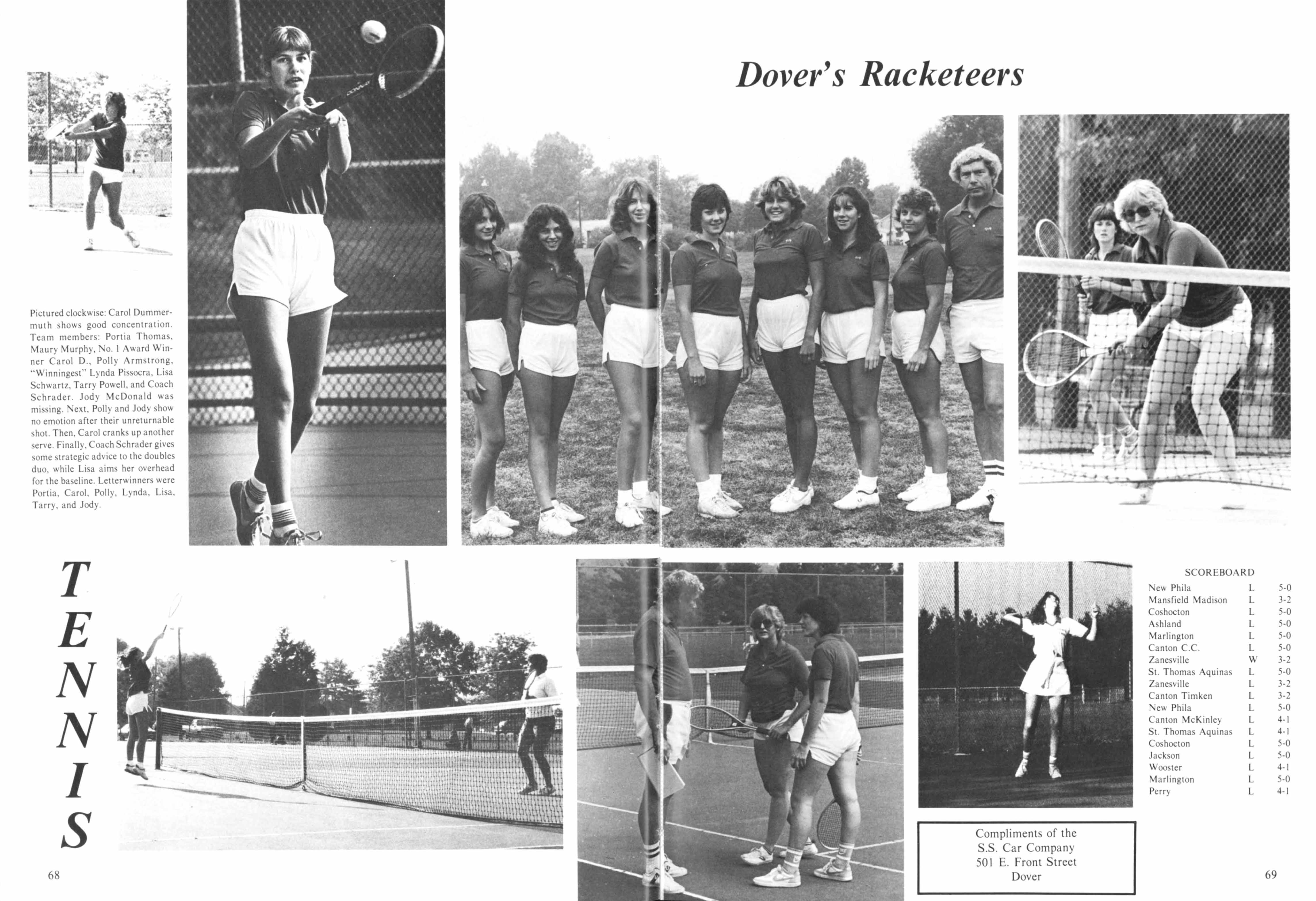 Girls Varsity Tennis Schedule 198 2